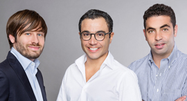 Pagaya co-founders Gal Krubiner (left), Avital Pardo, and Yahav Yulzari. Photo: Inbal Marmari