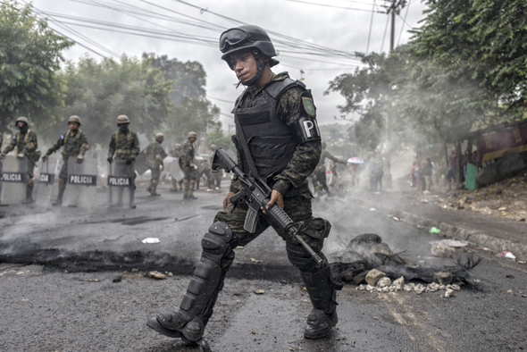 Protests in Honduras. Photo: Bloomberg
