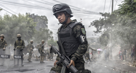 Protests in Honduras. Photo: Bloomberg
