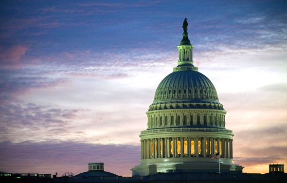 גבעת הקפיטול, מקום משכנו של הקונגרס האמריקאי, צילום: בלומברג