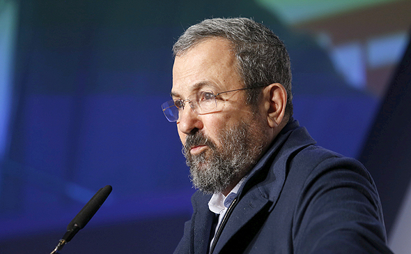 Former Israeli Prime Minister Ehud Barak at the Calcalist conference tonight (Monday). Photo: Amit Sha'al