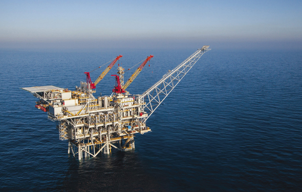 A drilling platform in the Tamar reserve. Photo: PR