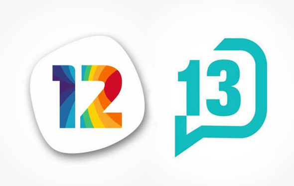 פיצול ערוץ 2 ערוץ 12 ערוץ 13 קשת רשת לוגו 