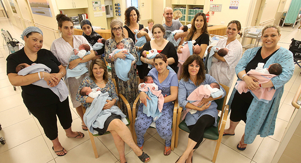 196,000 babies were born in Israel over the last year. Photo: Elad Gershgoren