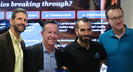 Left to right: Levy Shapiro, Scott Dulchavsky, Ziv Yekutieli, Dima Gershman. Photo: Ben Hajaj