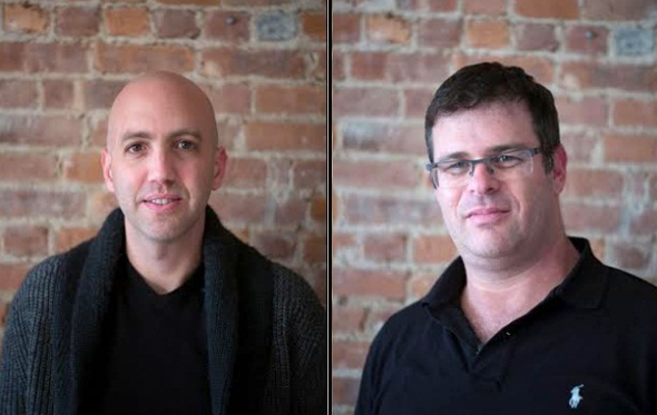 Two of CreditStacks founders, Elnor Rozenrot and Shahar Nechmad. Photo: Bernard Goldstein