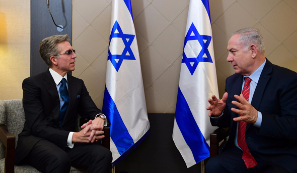 Bill McDermott, CEO of SAP SE, and Benjamin Netanyahu. Photo: Amos Ben Gershom