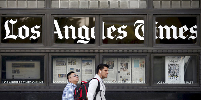 העיתון לוס אנג&#39;לס טיימס פיטר 20% מהעובדים