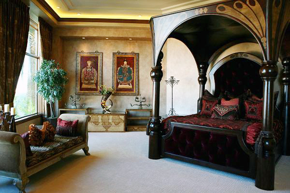 חדר השינה בבית בלאס וגאס, שעלה לקייג' 8.5 מיליון דולר