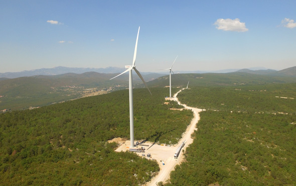 Enlight wind turbines in Croatia. Photo: Enlight