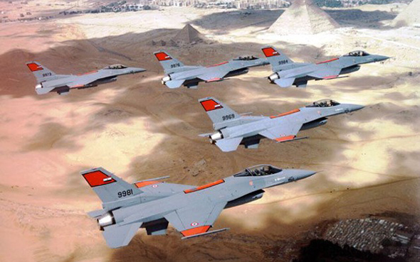 מטוסי F16 של חיל האוויר המצרי