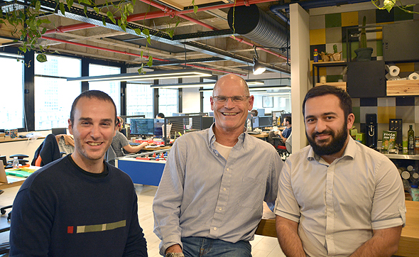 Perception Point team Michael Aminov, Yoram Salinger (center) and Shlomi Levin. Photo: Perception Point PR