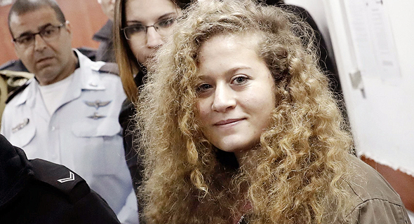 Ahed Tamimi in court. Photo: AFP