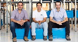 CommonSense Robotics founders Ori Avraham, Elram Goren and Eyal Goren. Photo: PR