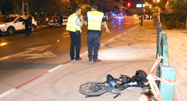 E-bike accident. Photo: Yair Sagi