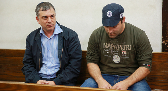 שלמה פילבר בעת הארכת מעצרו בבית המשפט