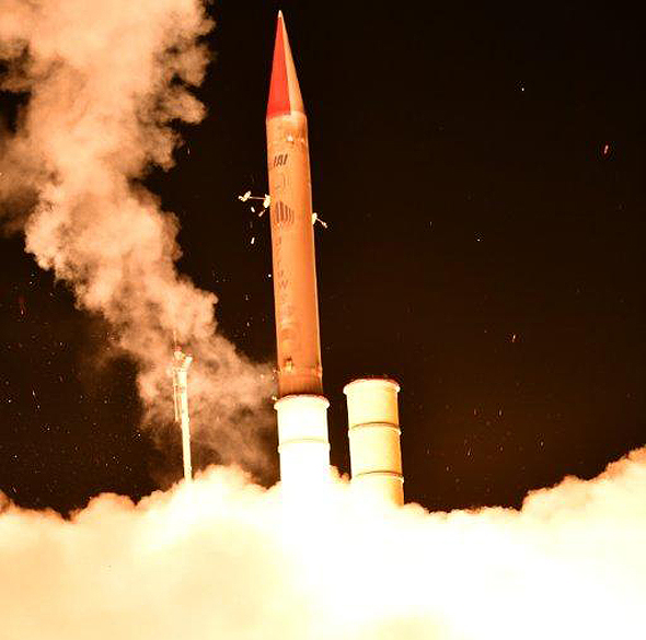Arrow 3 test fire. Photo: Israeli Defense Ministry