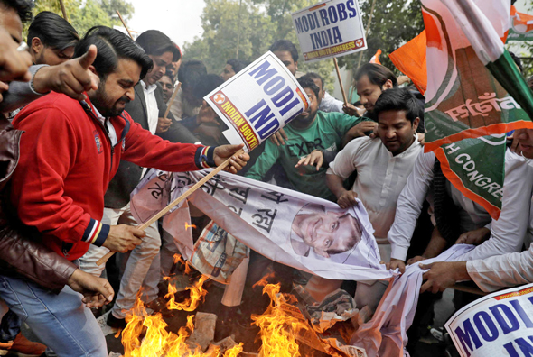 הפגנה נגד השחיתות בהודו