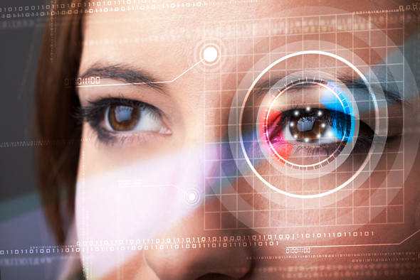 a retina scan. Photo: Shutterstock