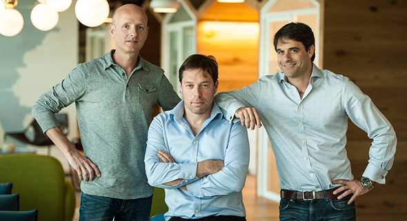 Mixer founders Omer Granit, Eyal Naveh and Dror Katzir, right to left. Photo: Mixer PR