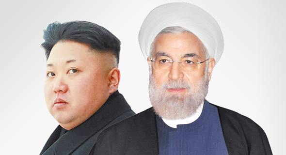 נשיא איראן חסן רוחאני ו קים ג'ונג און נשיא קוריאה הצפונית , צילום: רויטרס, איי פי