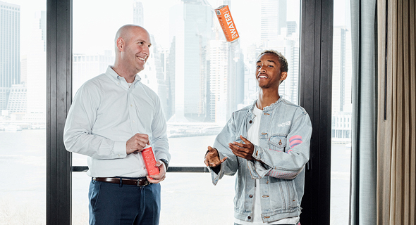 Just CEO Ira Laufer with founder Jaden Smith. Photo: Cesar Soto