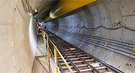 A light rail tunnel under construction in Tel Aviv. Photo: Dor Manuel