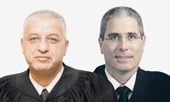 השופטים המעורבים בתיק הוניגמן חגי ברנר ועאטף עיילבוני