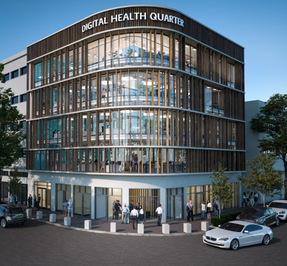 The Haifa digital health complex (simulation). Photo: PR