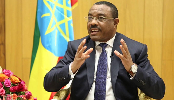 ראש ממשלת אתיופיה המתפטר, היילמריאם דסאלן, צילום: youtube
