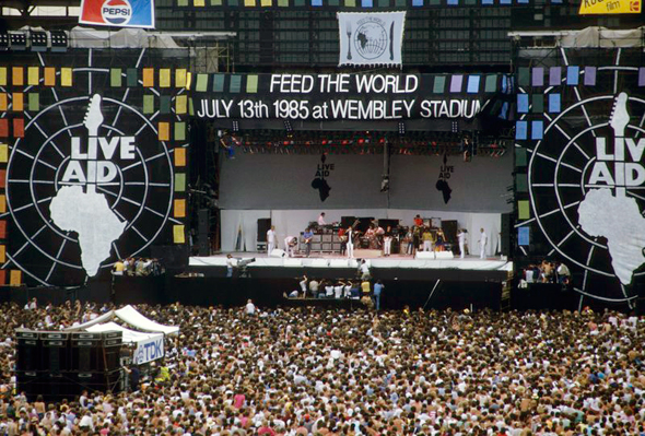 מופע הענק לייב אייד, וומבלי יולי 1985  , צילום: גטי אימג