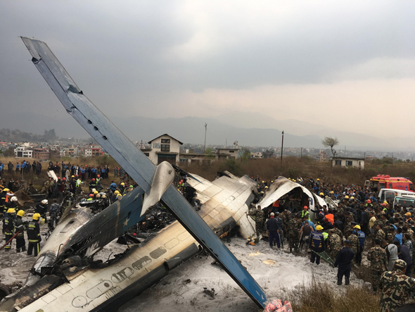 המטוס שהתרסק, צילום: איי פי