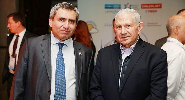 יו"ר בנק לאומי דוד ברודט והשר זאב אלקין , צילום: אוראל כהן