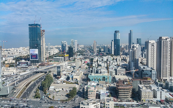 The Tel Aviv skyline. Photo: Pixabay-greissdesign