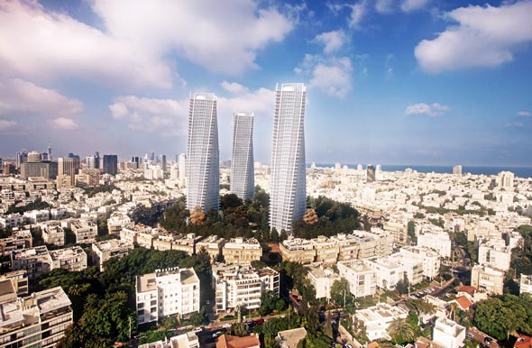 הדמיית המגדלים בכיכר המדינה, צילום: יח"צ