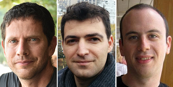 Atidot co-founders (from left): Assaf Mizan, Dror Katzav and Barak Bercovitz. Photo: PR