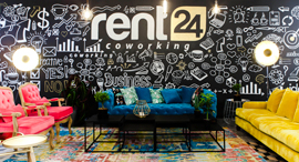 חלל עבודה של rent24, צילום: יחצ