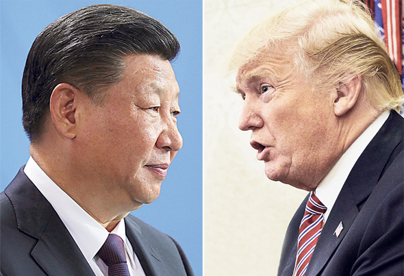 נשיא ארה"ב דונלד טראמפ ונשיא סין שי ג'ינפינג, צילומים: בלומברג, רויטרס
