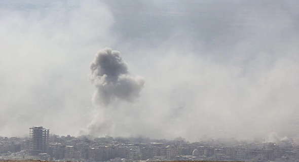 הפצצה בסוריה, צילום: AFP