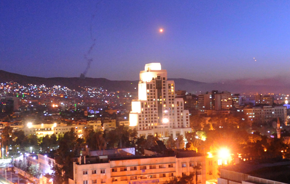 התקפת הטילים בדמשק