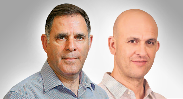 מימין: מנכ"ל שטראוס ישראל אייל דרור ומנכ"ל אסם איציק צאיג. שיוויון בחומוס