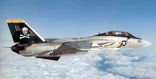 F14 של טייסת קרב אמריקאית