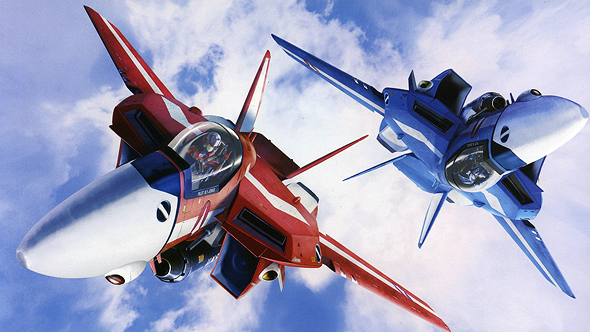 מטוסים דמויי F14 מסדרת האנימה Macross