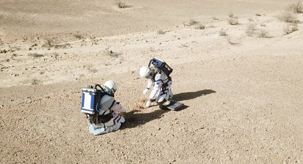 The D-MARS habitat experiment in the Ramon Crater, Israel. Photo: D-MARS