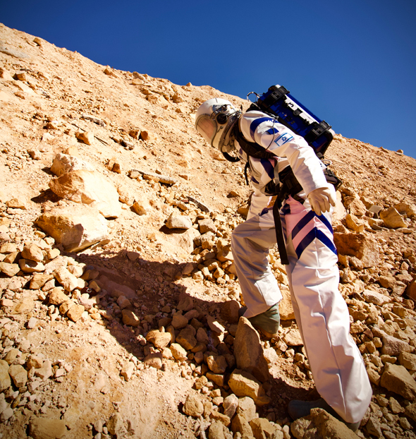 A Mars living simulation experiment in Israel. Photo: D-MARS