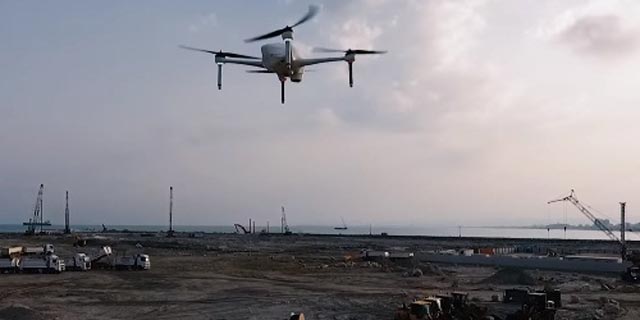 איירובוטיקס מציגה: כך מפקח רחפן אוטונומי על בניית נמל חיפה
