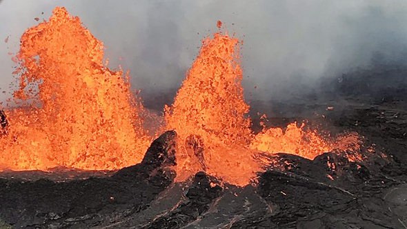 התפרצות הר הגעש קילוואה בהוואי, צילום: AFP