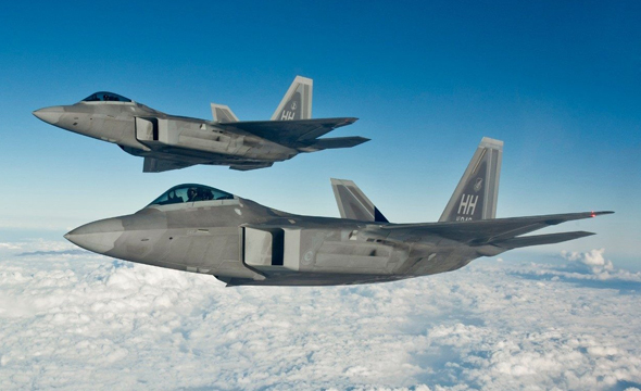 F22 בטיסה, צילום: Lockheed Martin