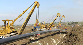 Set up of an INGL gas pipeline. Photo: PR