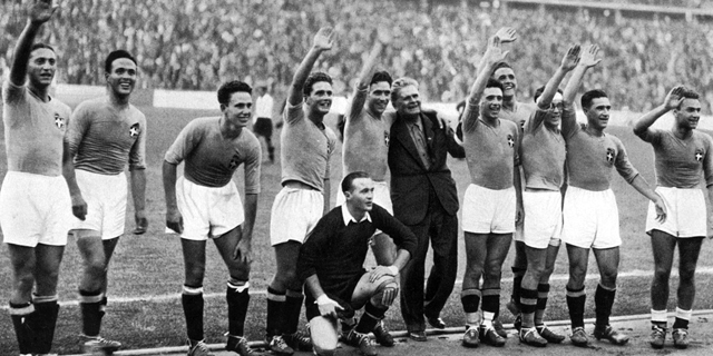 נבחרת איטליה באולימפיאדת ברלין 1936, צילום: גטי אימג